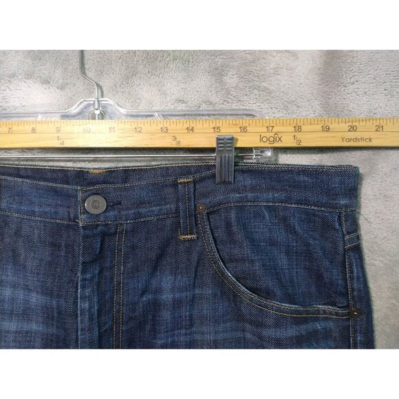 Citizens of Humanity Jeans 40x28 Blue Denim Perfect Relaxed Straight Dark Wash - Picture 3 of 12